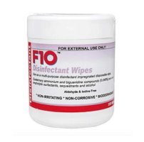 F10 Wipes in plastic pot -100 wipes