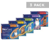 NexGard Spectra Chewable Mixed Parasite Tablets for Dogs 3 Pack