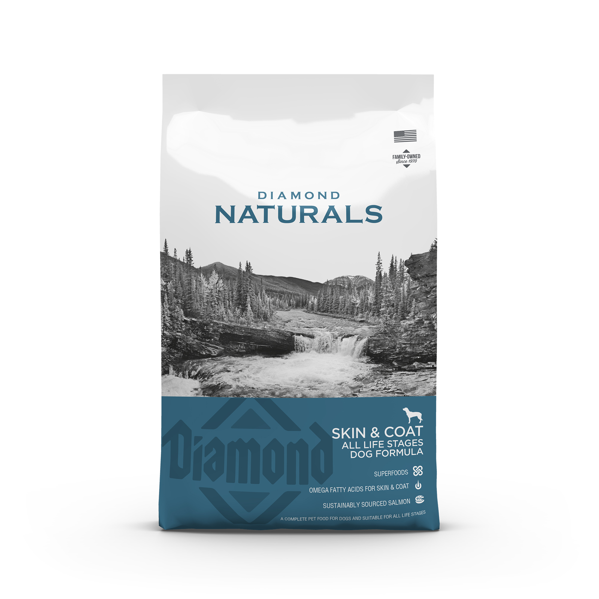 Diamond Naturals Skin and Coat All Life Stages Dog Formula Salmon & Potato Dry Dog Food15kg